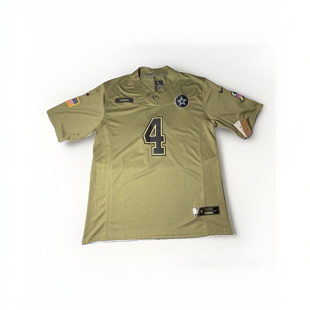 NWT Authentic Nike Dak Prescott Cowboys Salute to Service Jersey Men 3XL #4 NFL